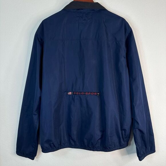 Vintage 90s Polo Ralph Lauren Spell Out Logo Windbreaker Jacket Men’s Large USA - Picture 2 of 10